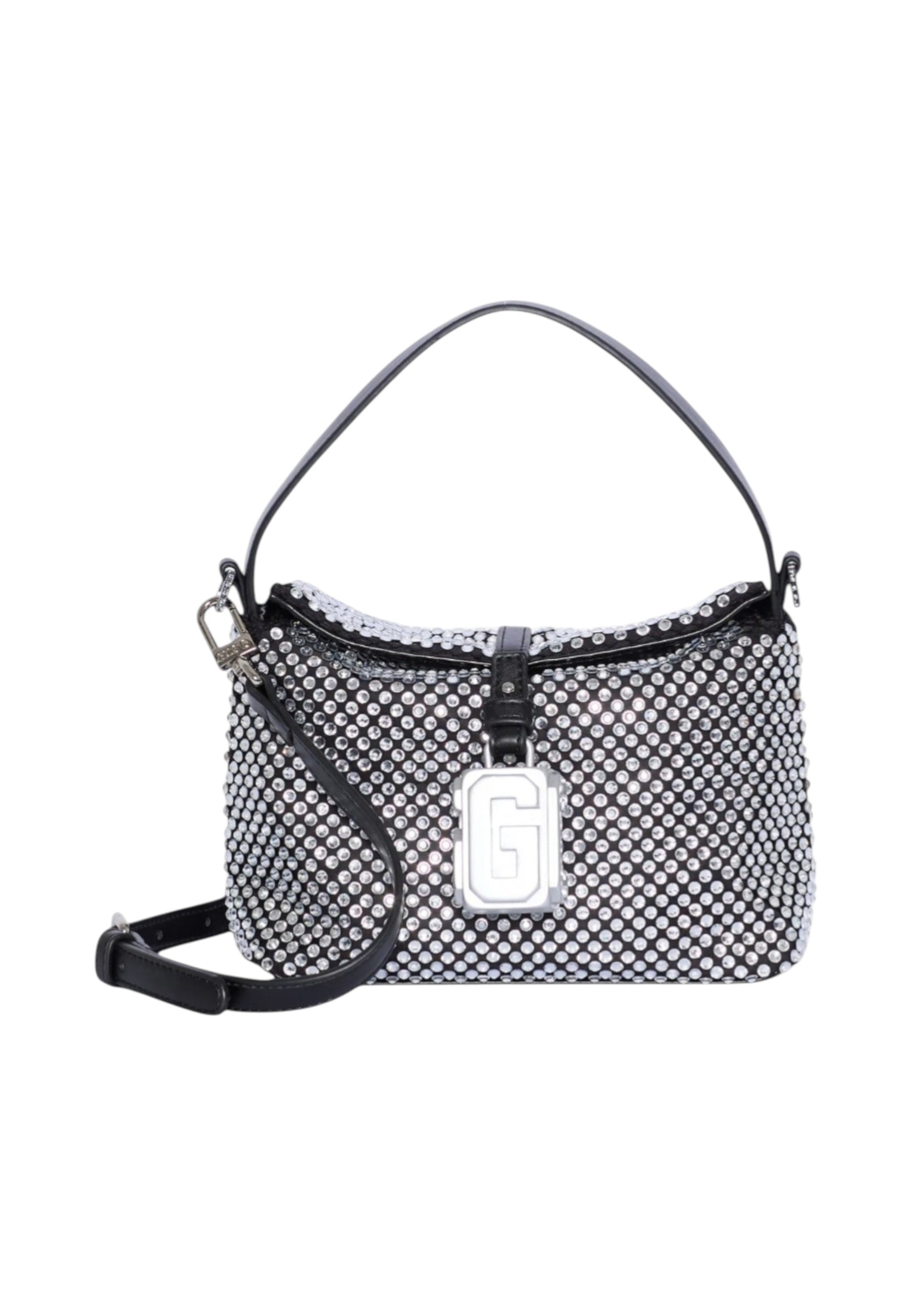 Borsa A Spalla Donna Gcds  Mini Comma Mesh Rhinestone GCDSMMC005