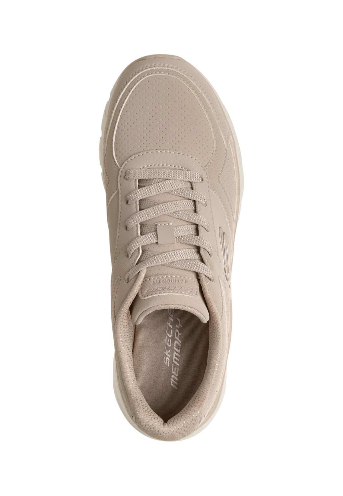 Sneakers Basse Donna Skechers Ammortizzata, Suola flessibile, Lacci Fashion Fit 2.0 - Vintage Ris 150386