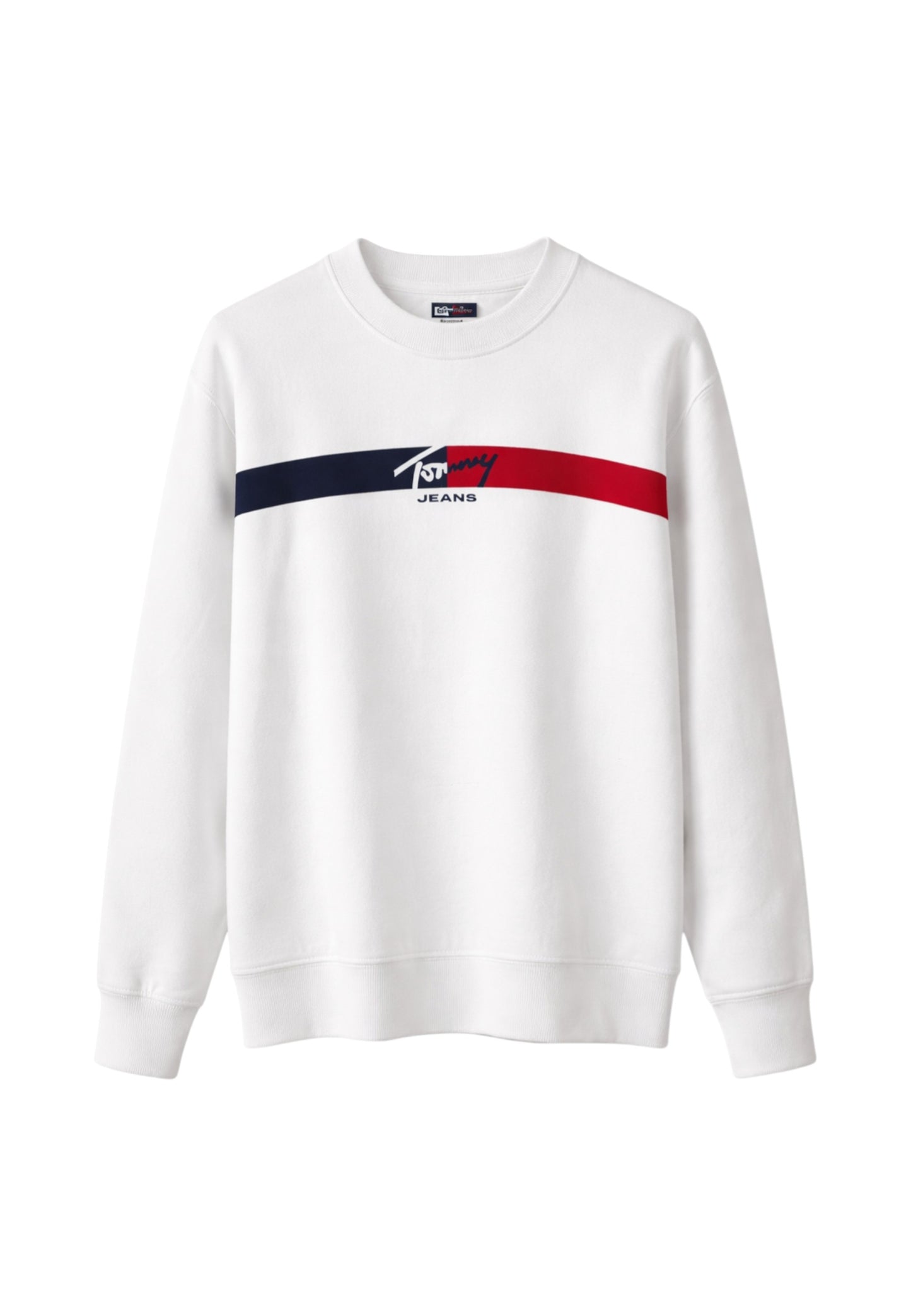 Felpa A Girocollo Uomo Tommy Jeans  Tjm Reg Sign Strip DM0DM23019