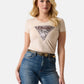 T-Shirt Manica Corta Donna Guess  Zebra Triangle W6GI19K3042