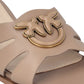 Ciabatte  Donna Pinko In Pelle Di Vitello Con Logo Love Birds Milly 04 SD0463P001