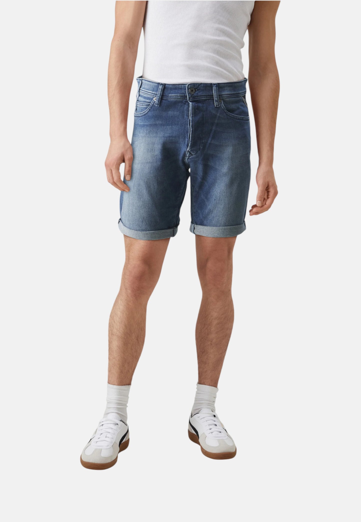 Pantaloncini Jeans Uomo Replay Tapered Fit Rbj.981 Short MA981Y.000.261 C39