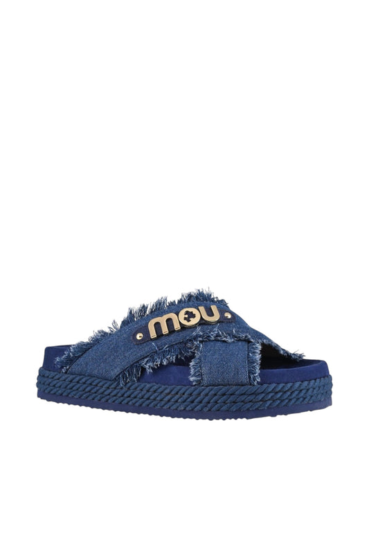 Sandali  Donna Mou  Criss-cross sandal denim