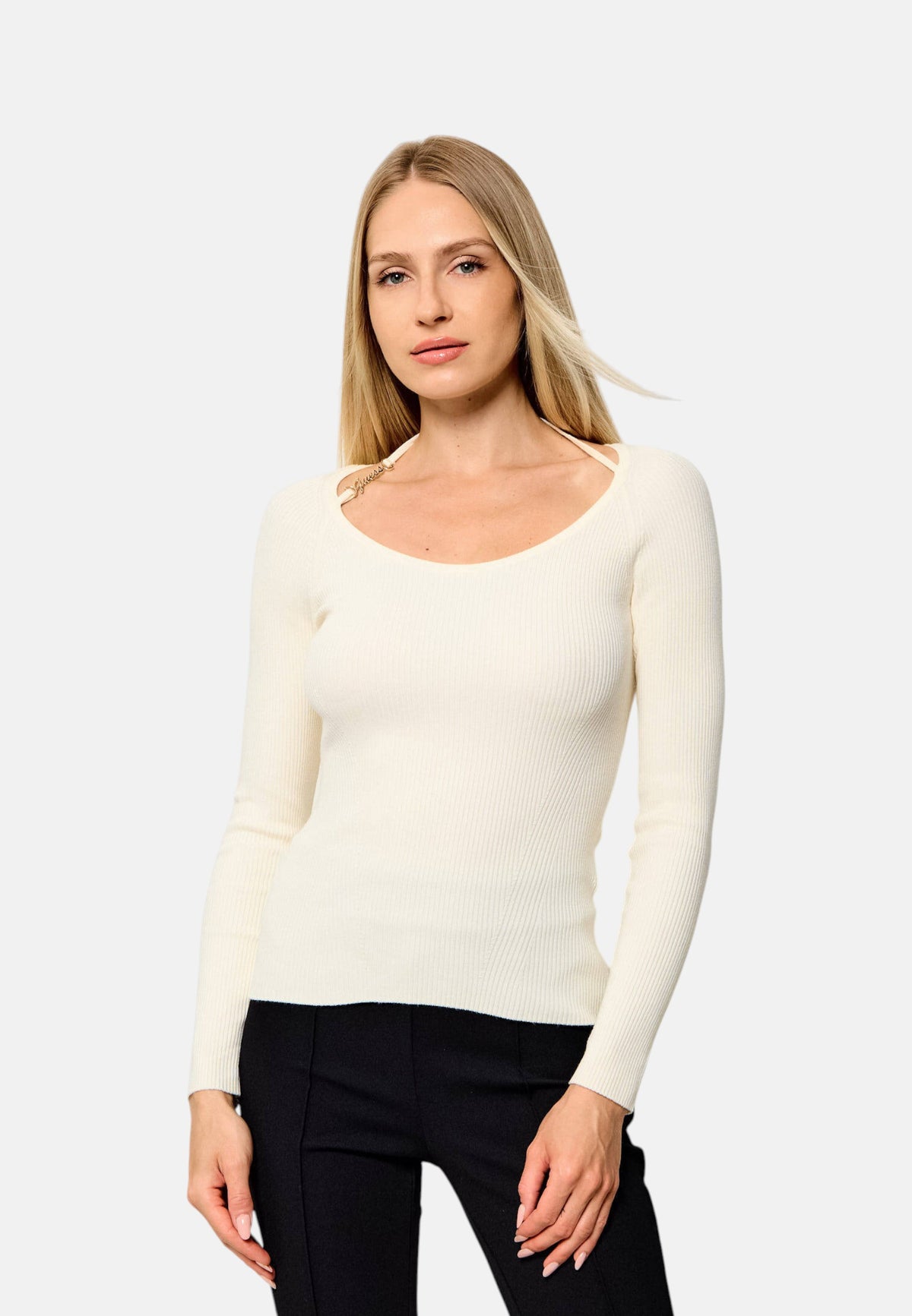 Maglione Scollo A Barca Donna Guess  Meghan W6YR22Z0966