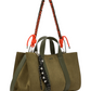 Borsa A Mano Donna Sun68 Midi Bag Velluto A Coste, Manici Doppi, Tracolla Rimovibile, Charm Logato Corduroy Y46222
