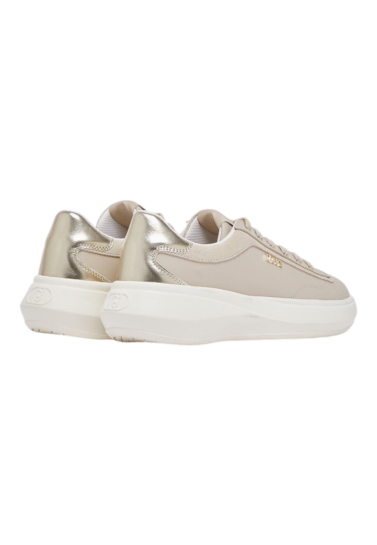 Sneakers Basse Donna Liu Jo In Pelle Di Vitello E Pelle Scamosciata Con Dettagli Oro Casper 01 BA6069P0304