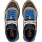 Sneakers Basse Uomo Sun68 Stile Running, Nylon E Suede, Maxi Logo Jaki Winter Z46125