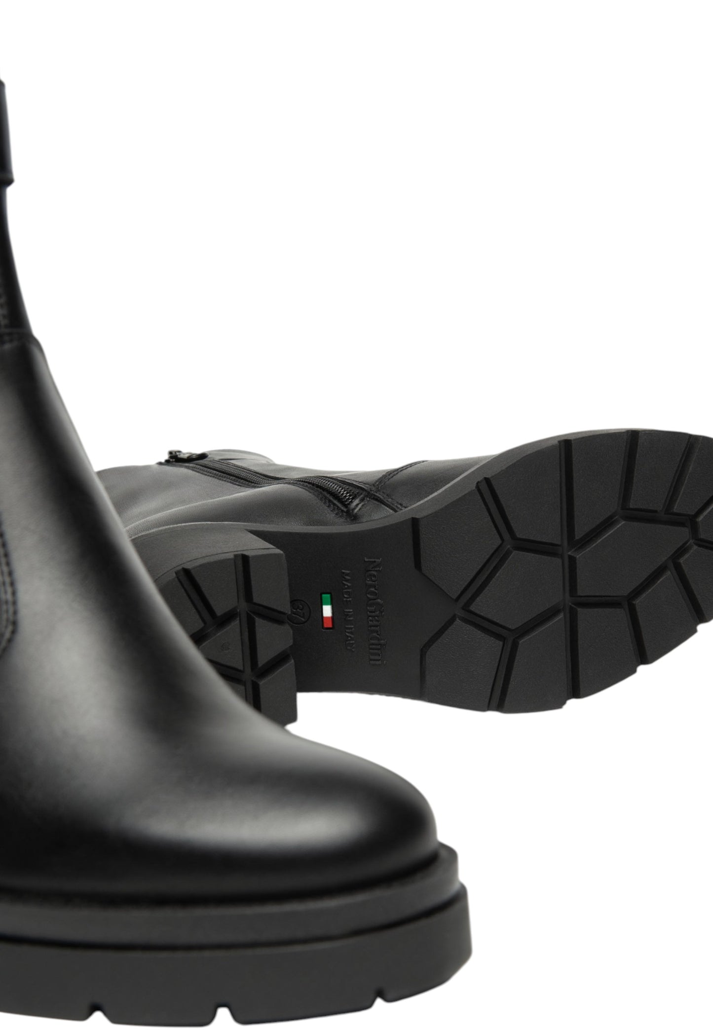 Stivaletti Chelsea Donna Nero Giardini Tacco 8 CM  I514790D