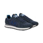 Sneakers Basse Uomo Sun68 Stile Running, Logo Ricamato, Nylon E Suede Tom Solid Z46101