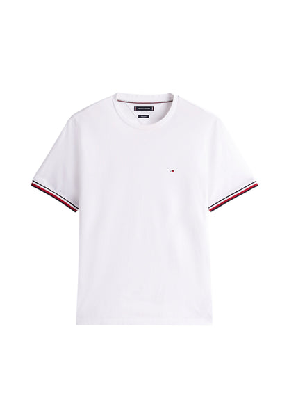 T-Shirt Manica Corta Uomo Tommy Hilfiger  Global Stripe Cuff