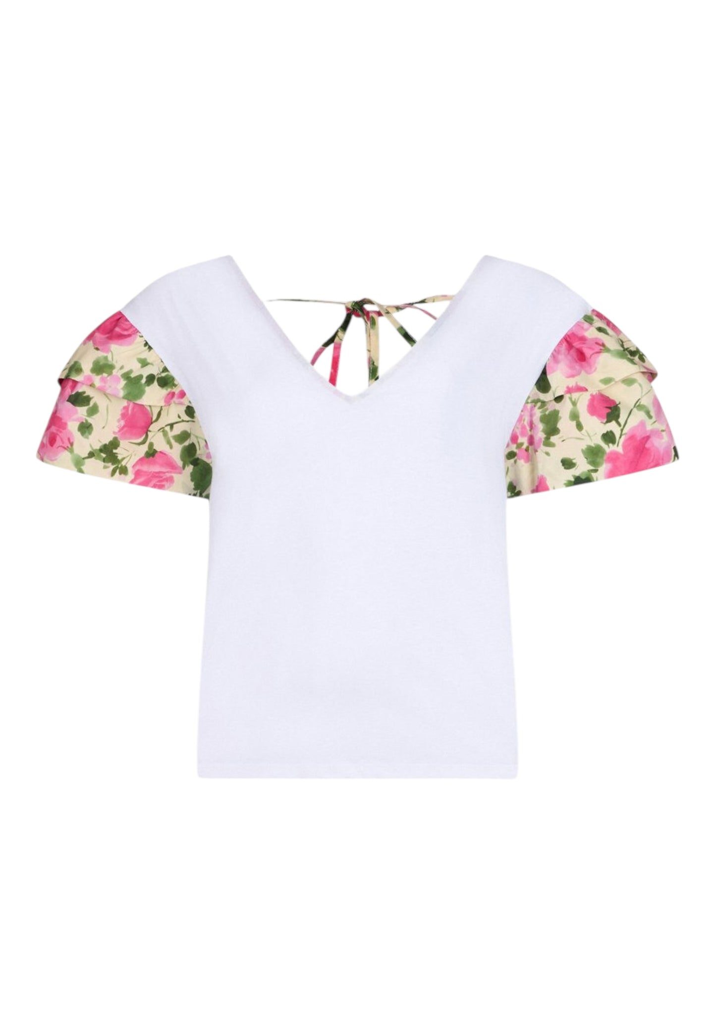 T-Shirt Manica Corta Donna Liu Jo Naive Roses  WA6513J6308