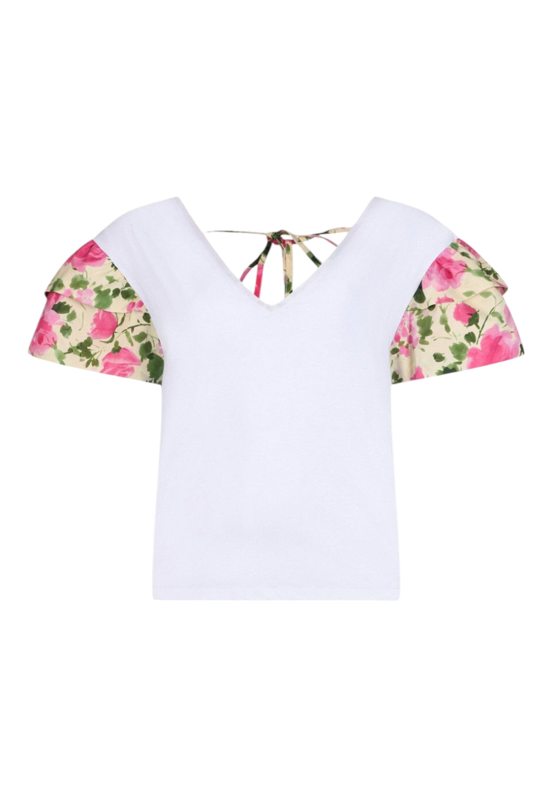 T-Shirt Manica Corta Donna Liu Jo Naive Roses  WA6513J6308