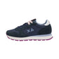Sneakers Basse Donna Sun68 Stile Running, Nylon E Suede, Logo Ricamato Ally Solid Z46201