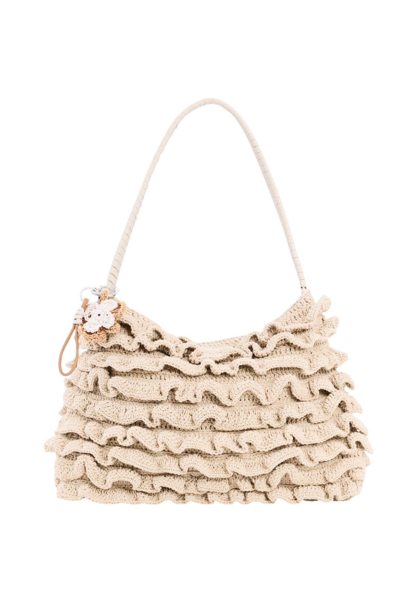 Borsa A Spalla Donna Desigual  Crochet Waves Shopper Ecru 26SAXO06