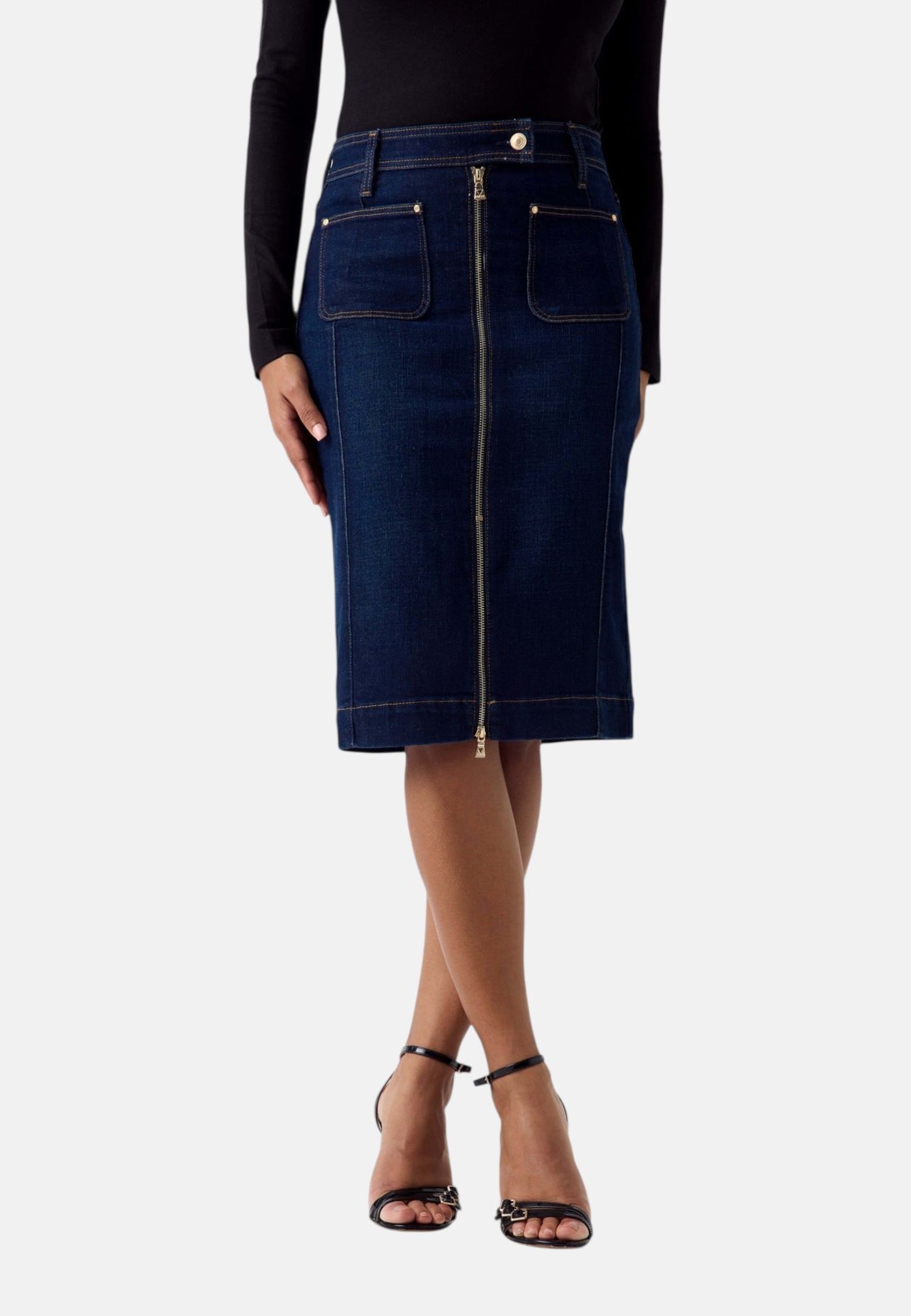 Gonna Midi Donna Guess In Denim Rosita Longuette W6RD0UD6881