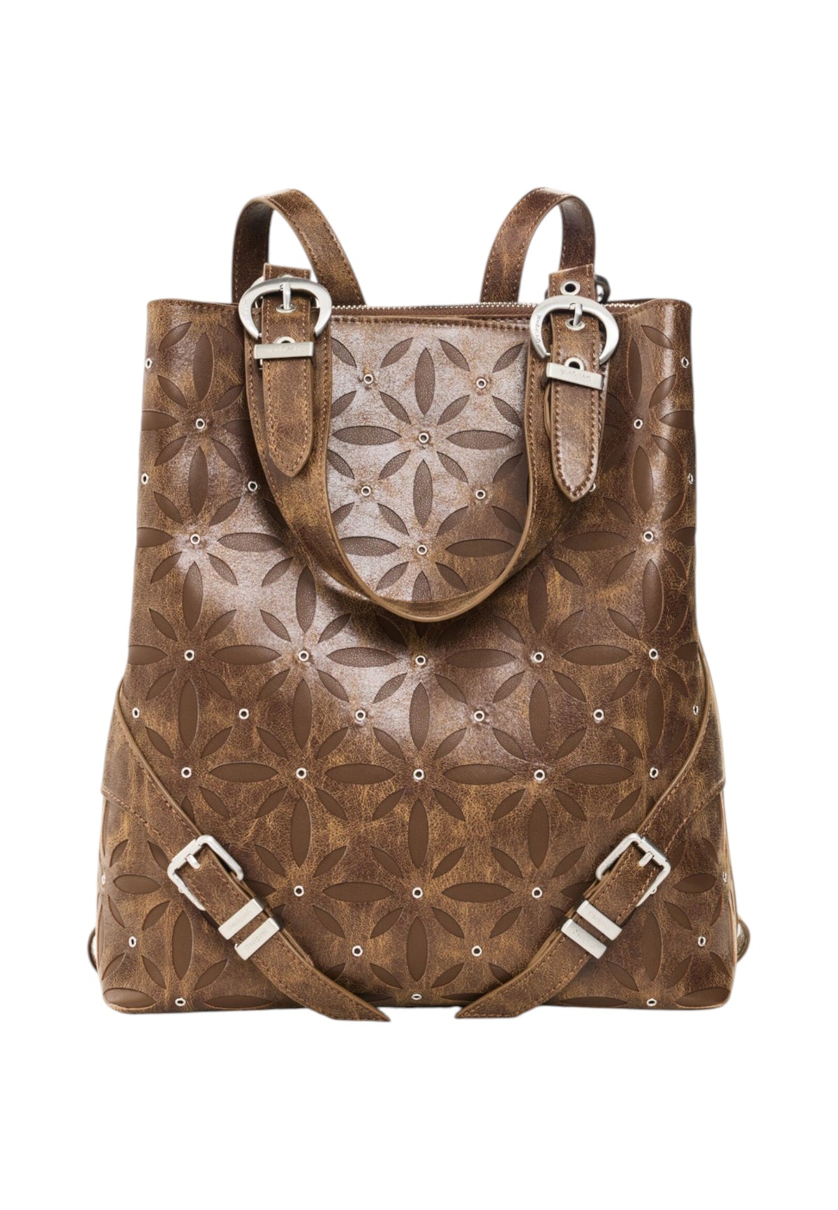 Zaino  Donna Desigual Piccolo, Effetto pelle, Con tracolla Coriolis Sumy Straight Camel 26WAKP32