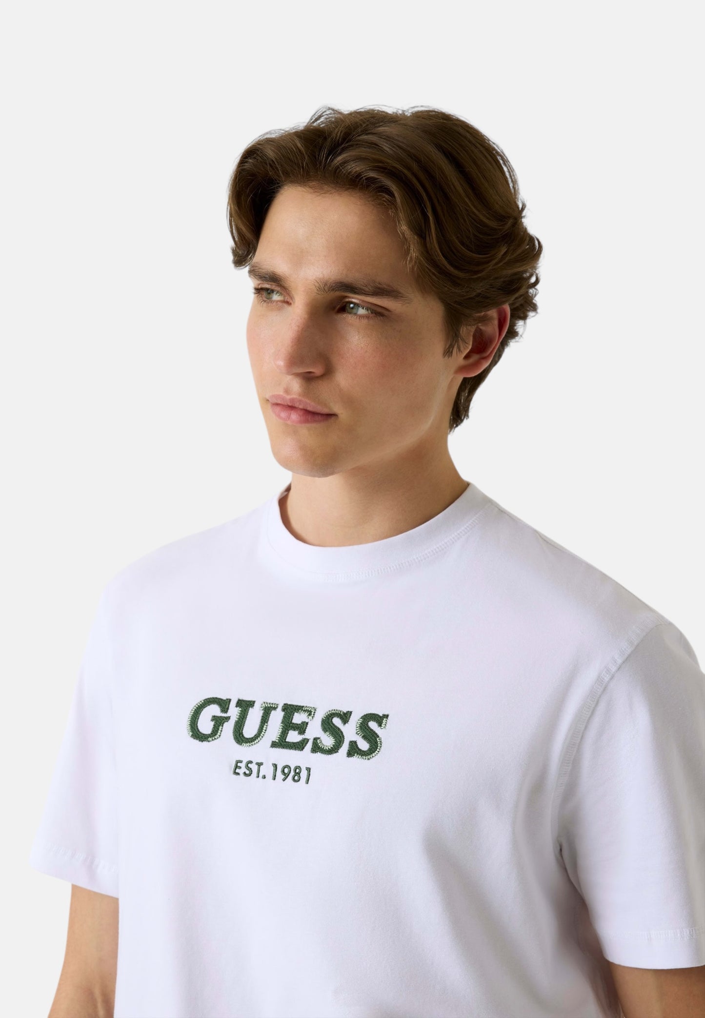 T-Shirt Manica Corta Uomo Guess  uess Logo Contrast Stit M6GI16K3032