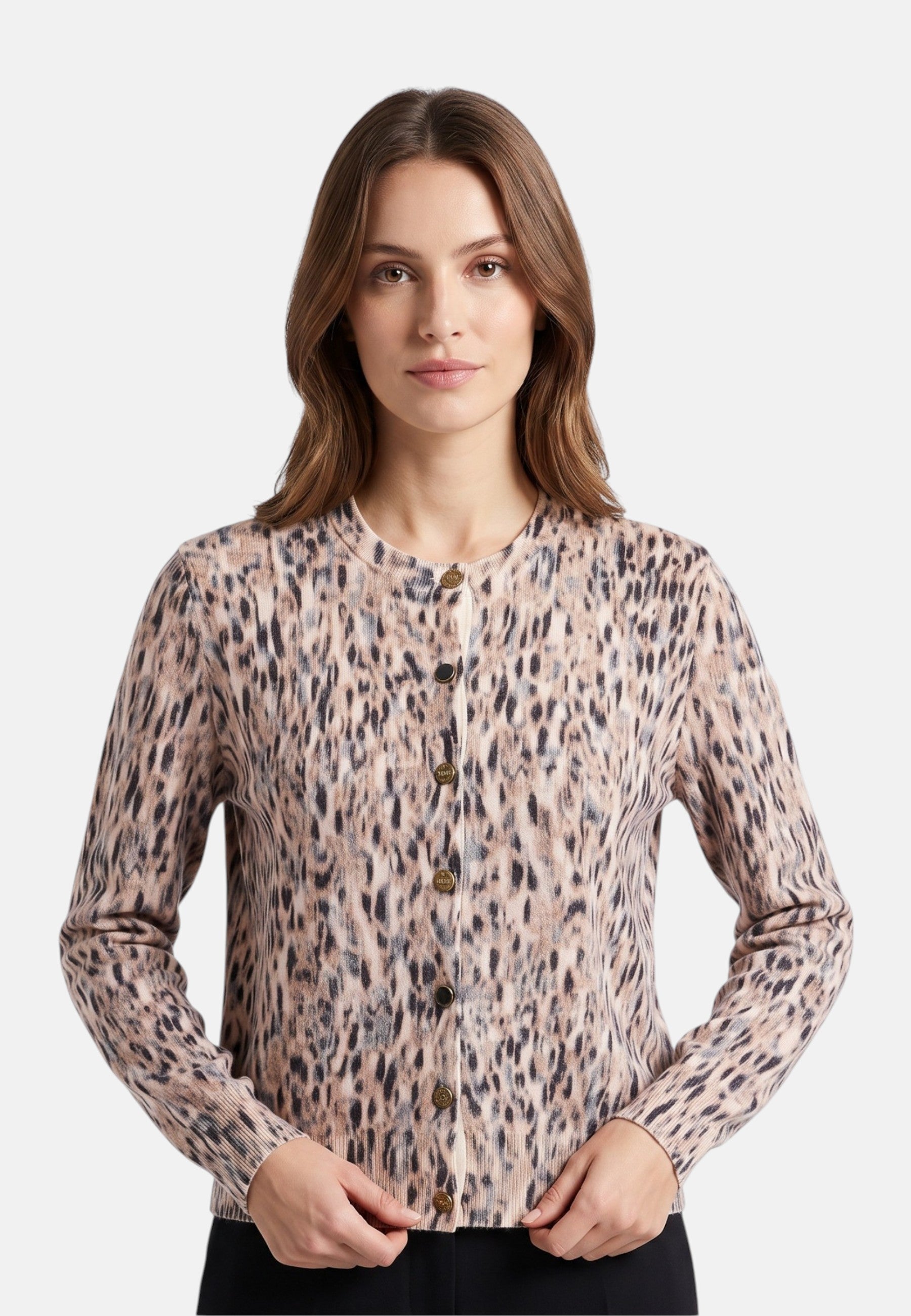 Cardigan  Donna Liu Jo Stampata Spotted Chine Lux  WF6310MA52S