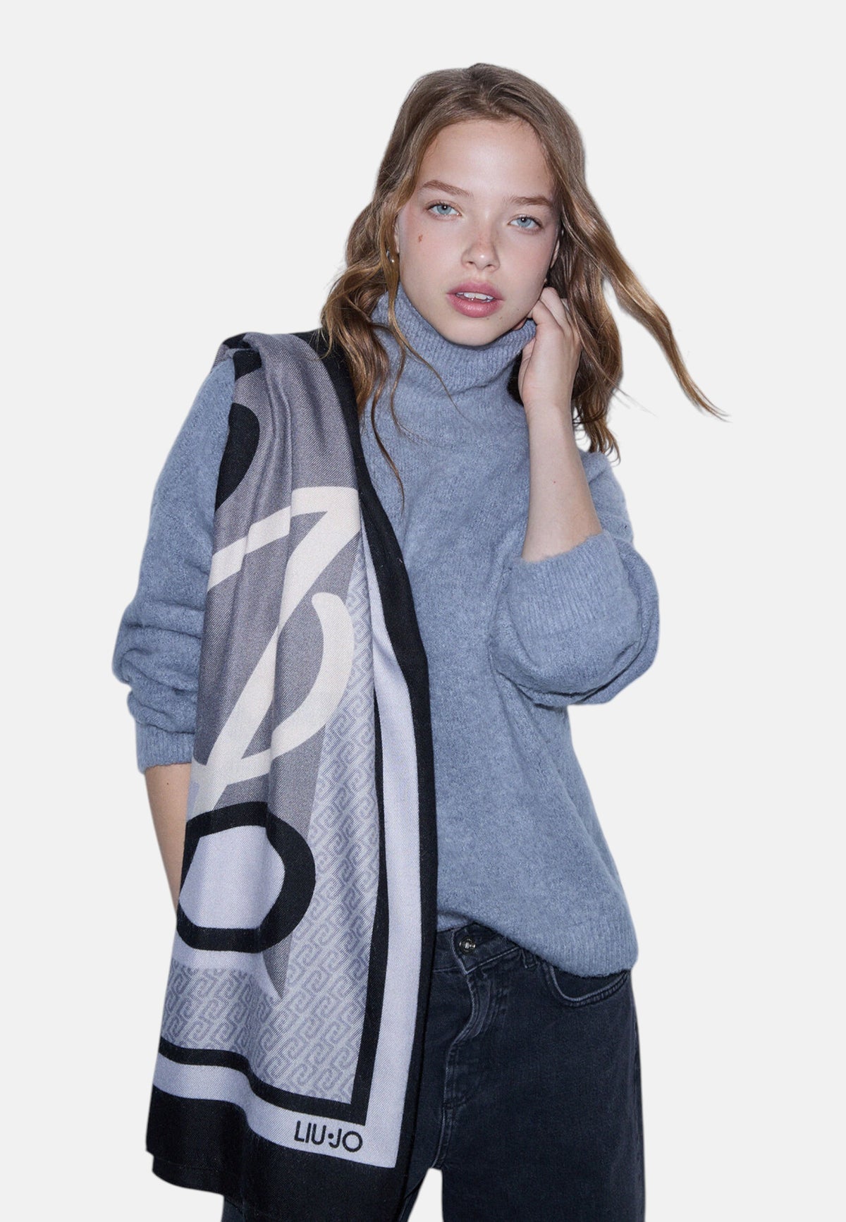 Foulard  Donna Liu Jo Portalogo Block 120x120  2F6068T2745