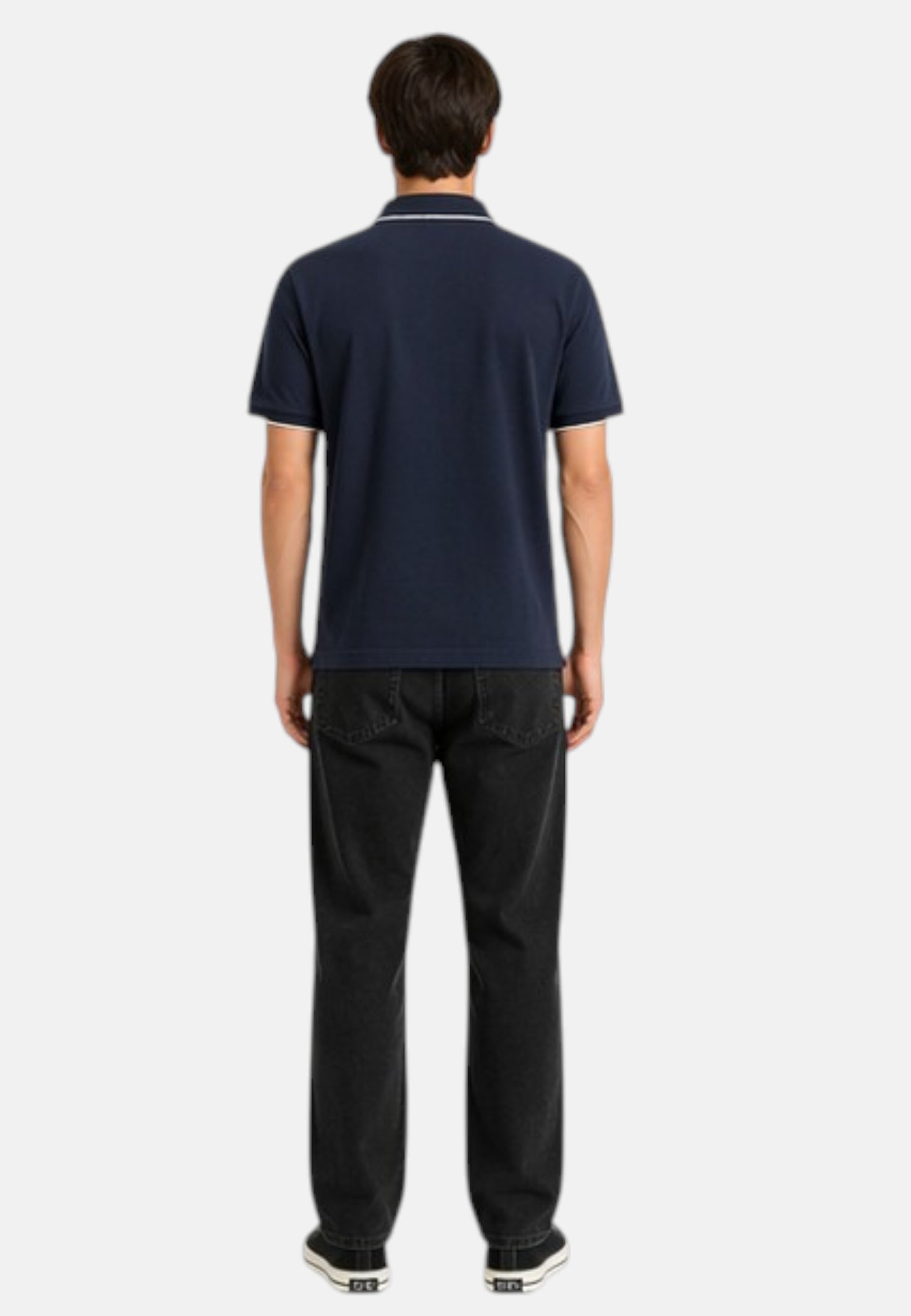 Polo Manica Corta Uomo North Sails Con Collo A Contrasto Rigato  692464