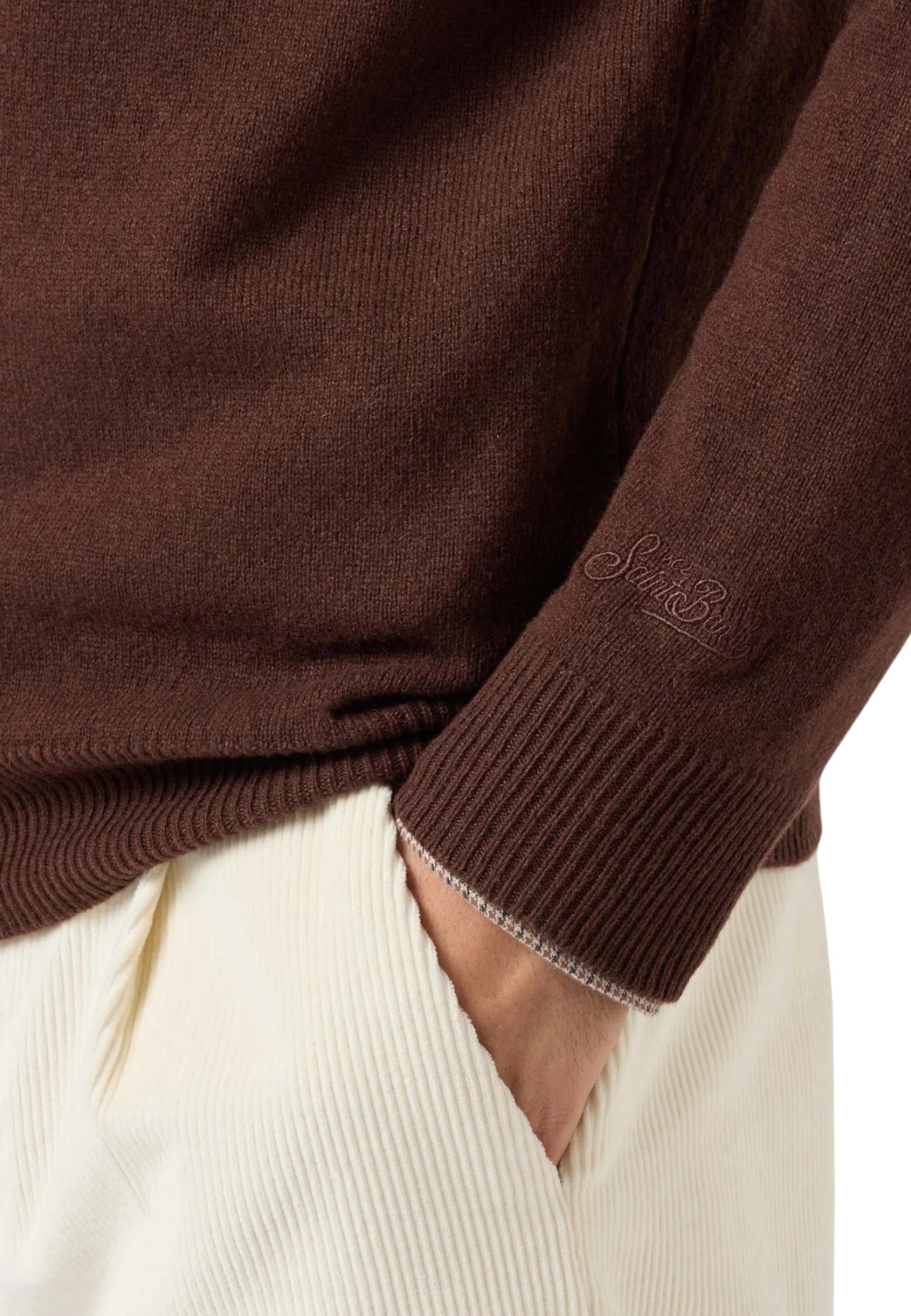 Maglione A Girocollo Uomo Mc2 Saint Barth  Regent Merinocash REGE008