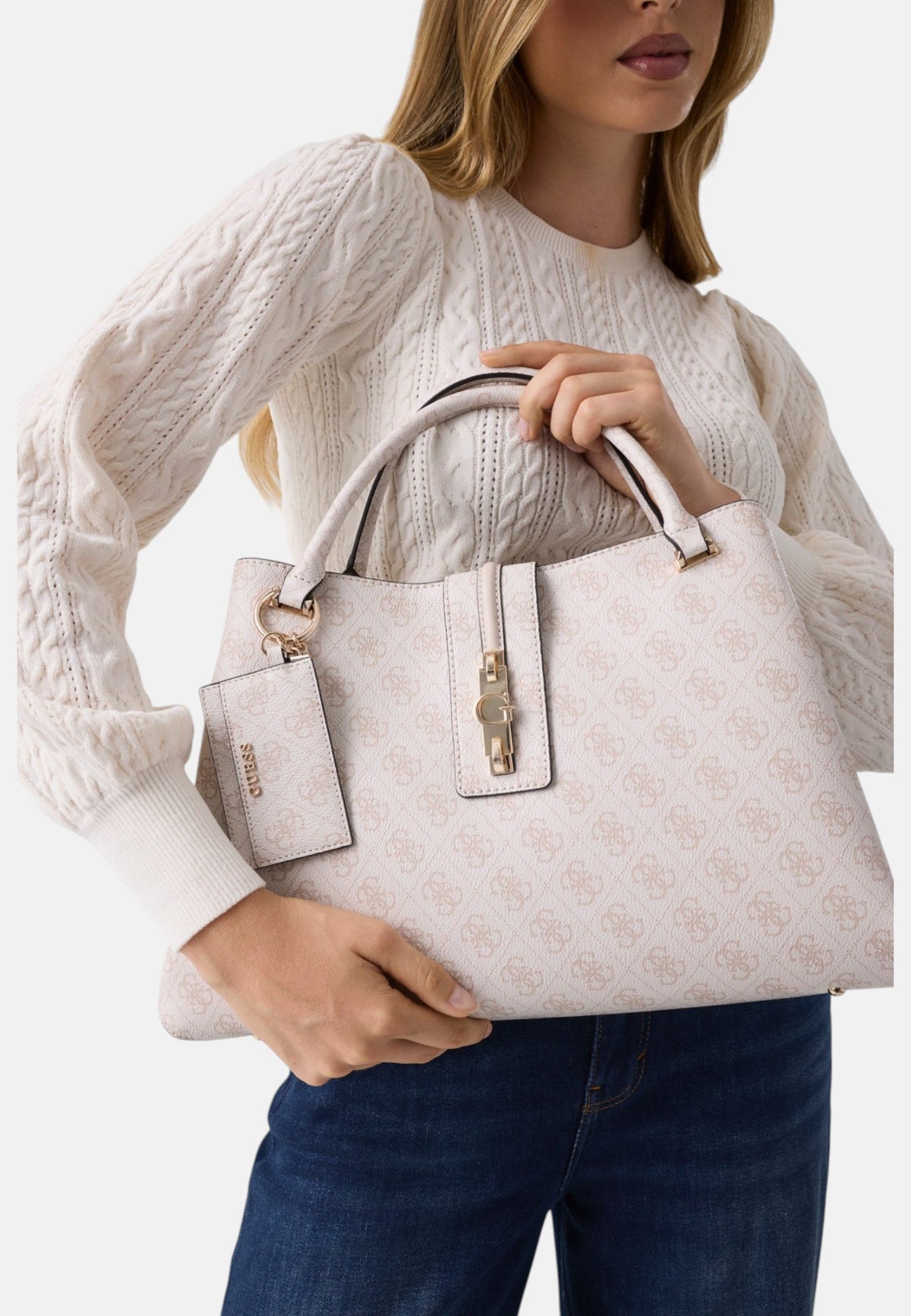 Borsa A Mano Donna Guess Girlfriend Carryall Yvonne Logo HWSG2378220
