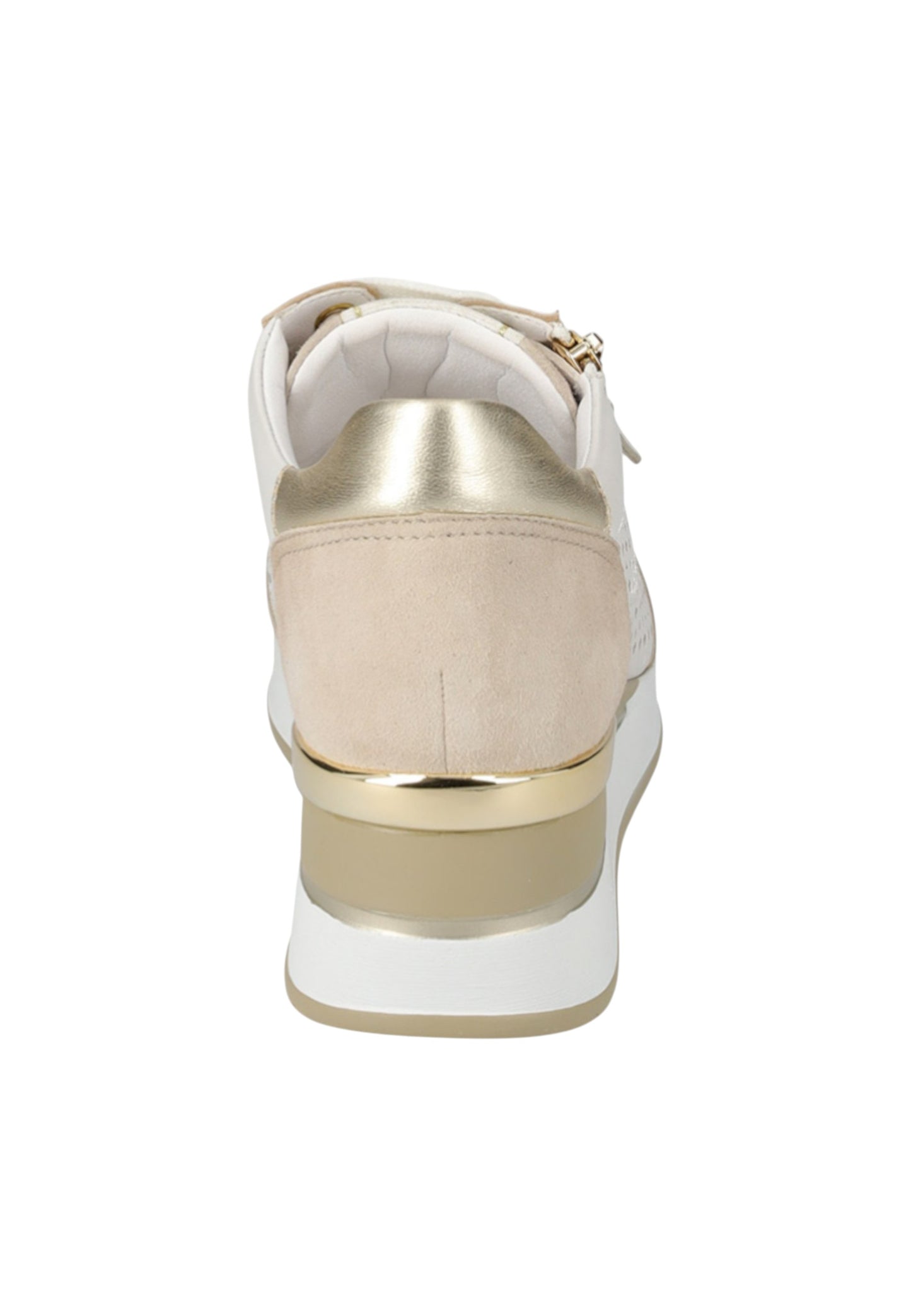 Sneakers Basse Donna Valleverde Con Suola Rialzata E Zip Laterale  36421