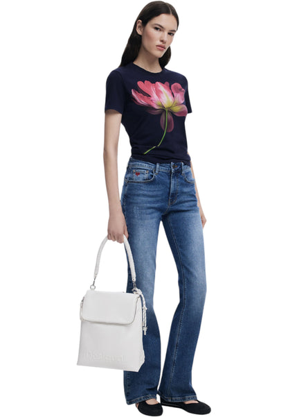 Zaino  Donna Desigual  Half Hampton Ecru