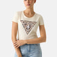 T-Shirt Manica Corta Donna Guess  Leo Triangle W6RI32J1314