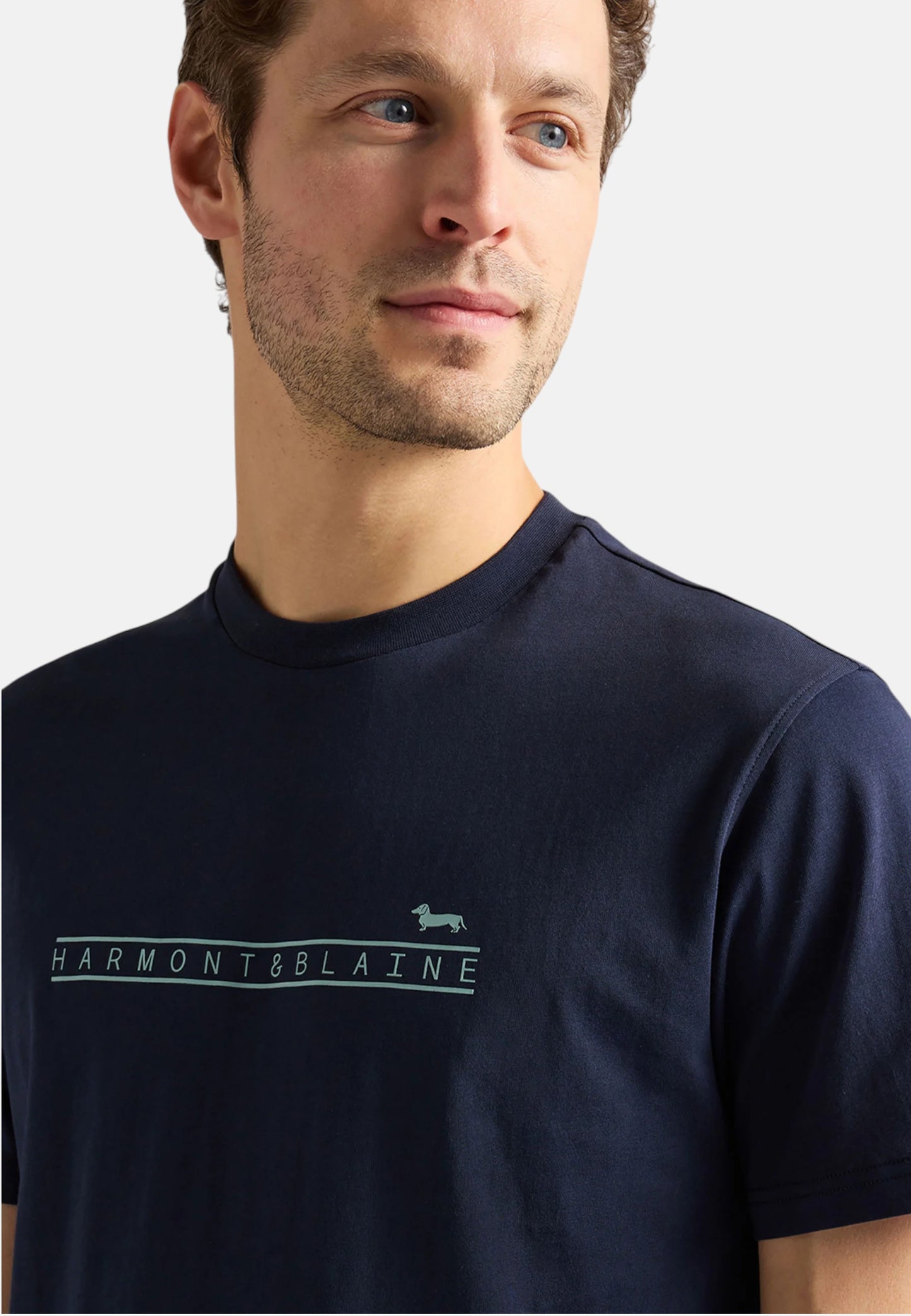 T-Shirt Manica Corta Uomo Harmont & Blaine Logo Basic  IRQ410021824