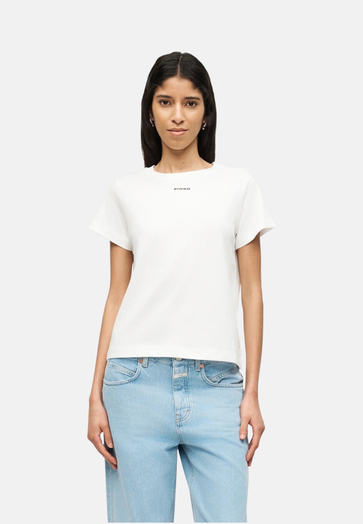 T-Shirt Manica Corta Donna Pinko Con Logo PINKO Basico 100373A34F