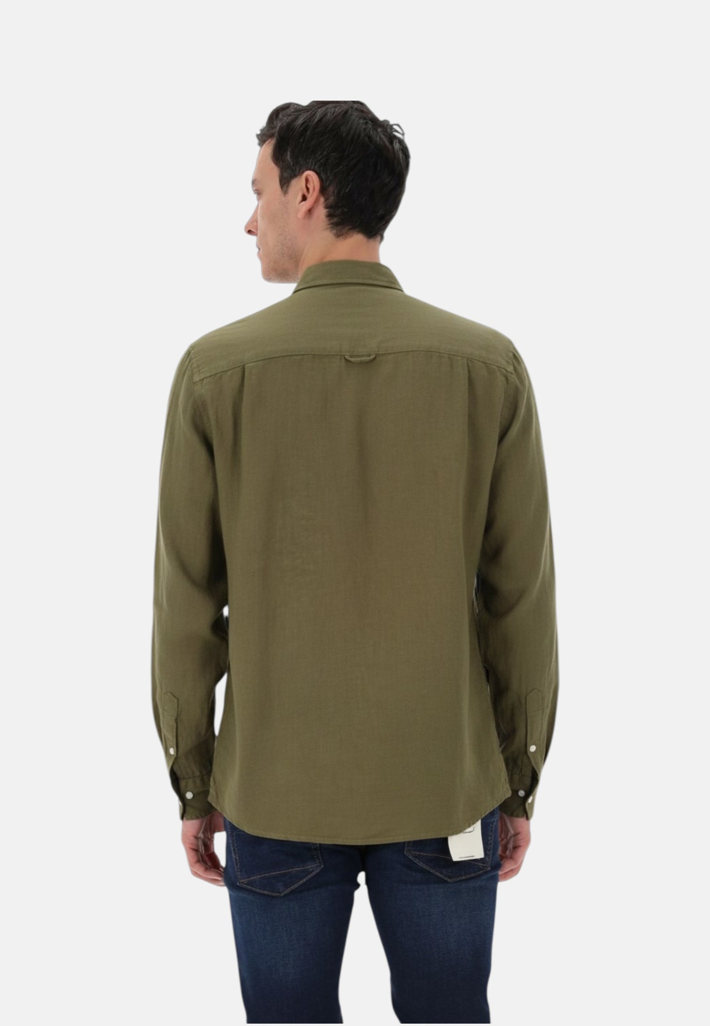 Camicia Manica lunga Uomo Liu Jo Collo Coreana In Lino  QA6205T4359