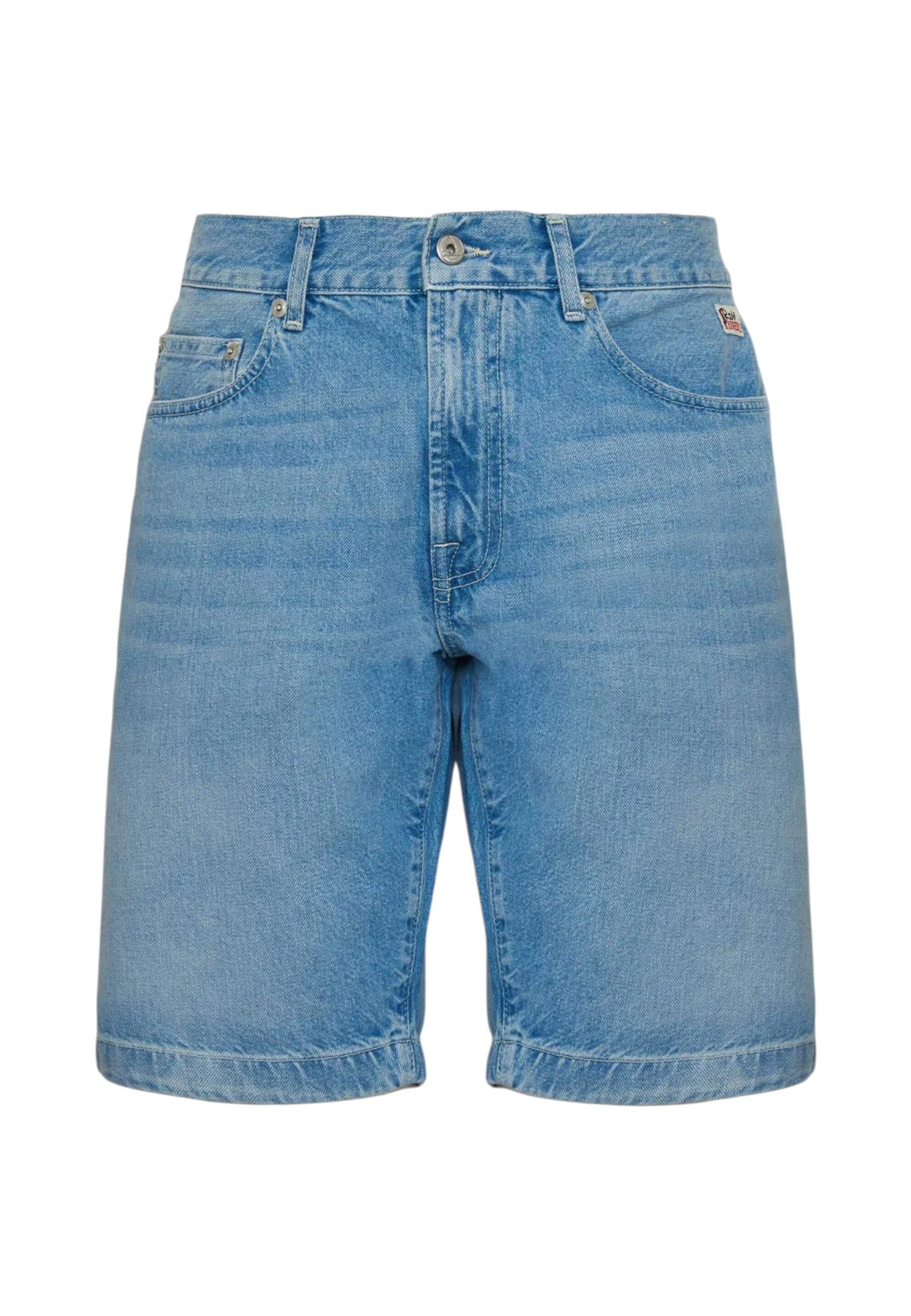 Pantaloncini Bermuda Uomo Roy Roger's In Denim Riciclato Cult Bora bora RRU085D7213114