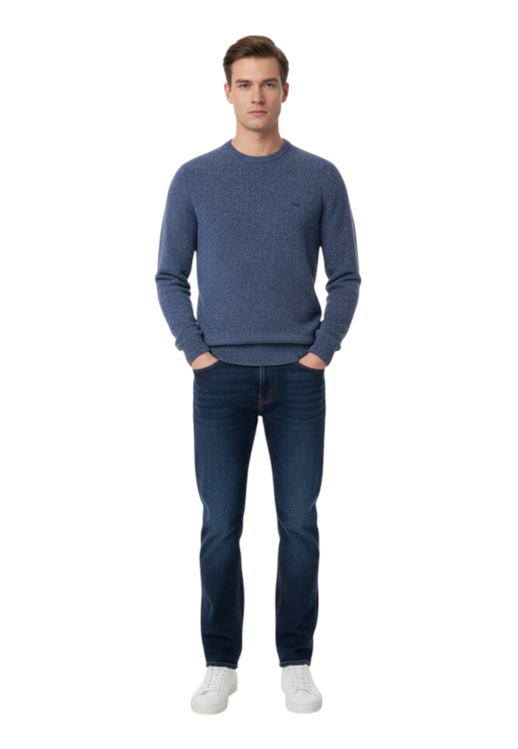 Maglione A Girocollo Uomo Harmont & Blaine Basic Mouline'  HRP396031091