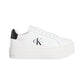 Sneakers Basse Donna Calvin klein Jeans Con Suola Alta Bold Flatf Low Lace YW0YW01878