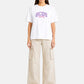 T-Shirt Manica Corta Donna Gcds Over Fit Logo Lounge C1WEQC047J104