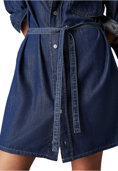 Vestito Corto Donna Calvin klein Jeans Chemiser Lyocell Belted Denim
