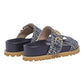Ciabatte  Donna Liu Jo A Doppia Fascia In Denim Monogram Livia 02 SA6109TX523