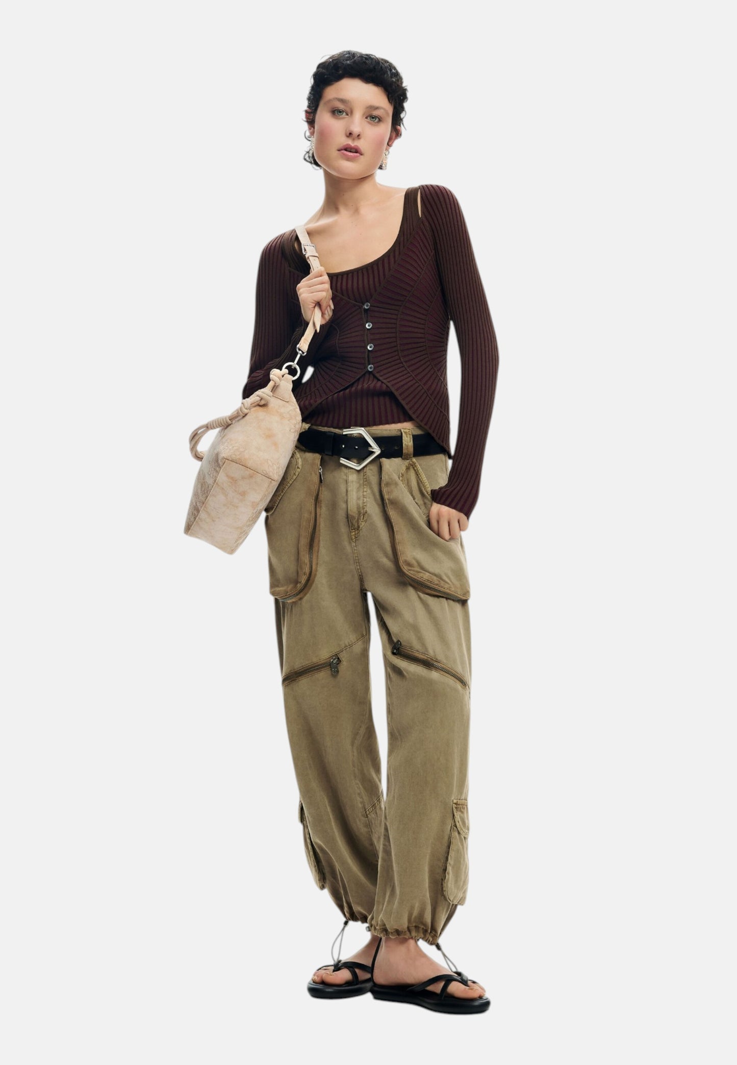 Borsa A Spalla Donna Desigual  Bag Sierra  Sand Huntington 26SAXPB7