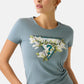 T-Shirt Manica Corta Donna Guess  Camelia Triangle W6RI35J1314