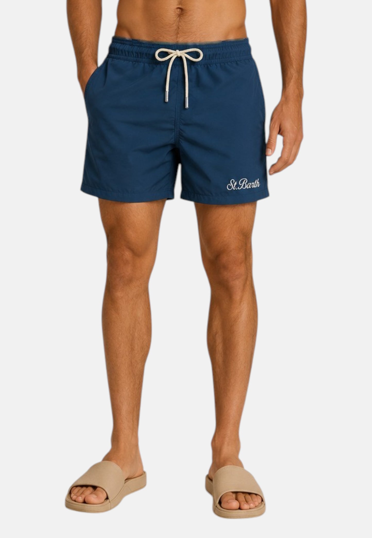 Costume da bagno Short Uomo Mc2 Saint Barth Fantasia Toile Con Tasca Posteriore Con Patta Patmos PATM001