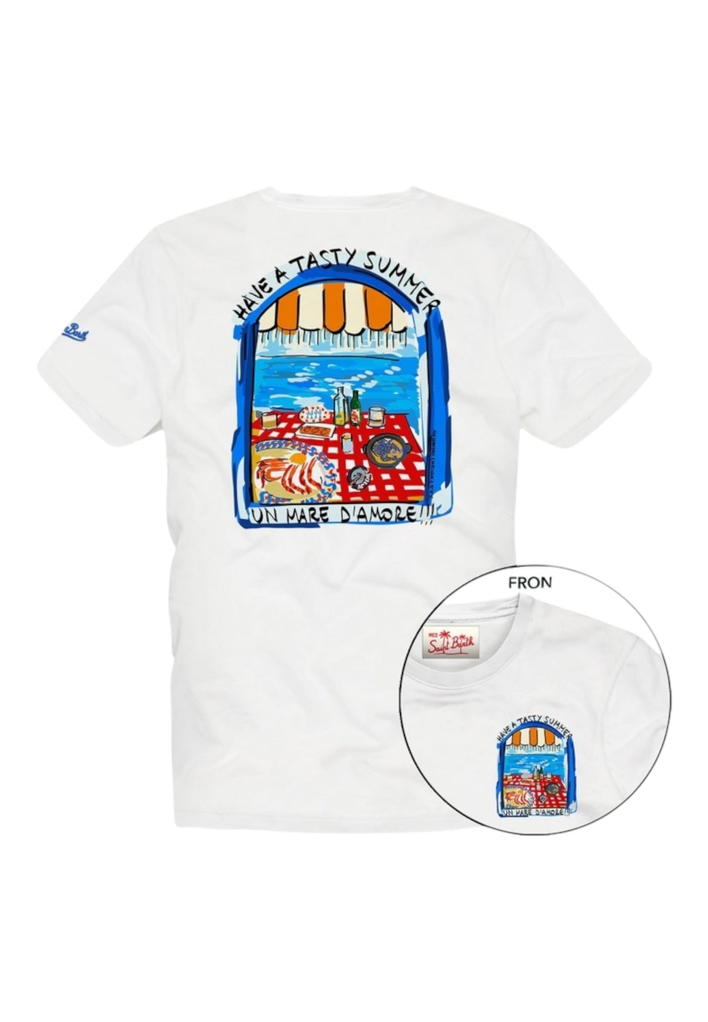 T-Shirt Manica Corta Uomo Mc2 Saint Barth Tasty Summer Portland PRL0002