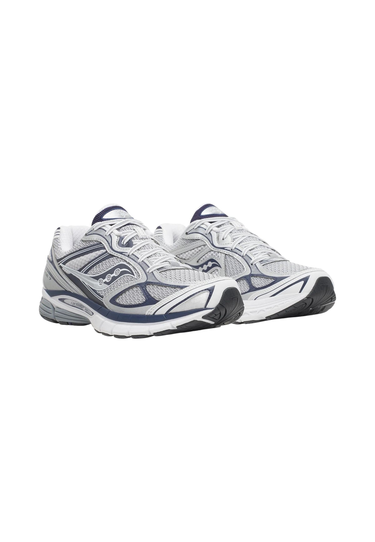 Sneakers Basse Uomo Saucony Chiusura con lacci, Tomaia in mesh traspirante, Tecnologia Power Grid, Dettagli riflettenti, Struttura leggera e ammortizzata Progrid Guide 7 S101493