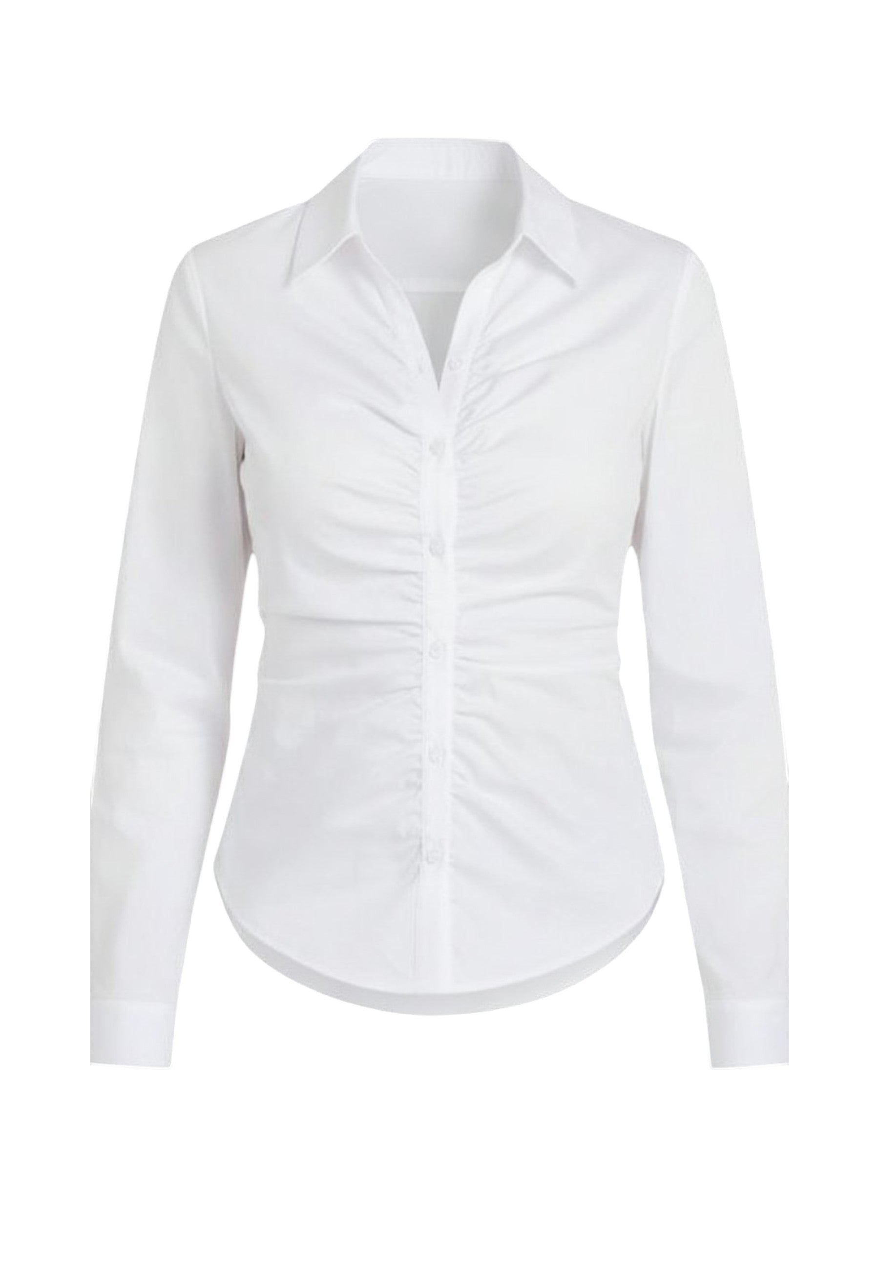 Camicia Manica lunga Donna Guess Poplin Emily Shirred W6RH85W1LU1