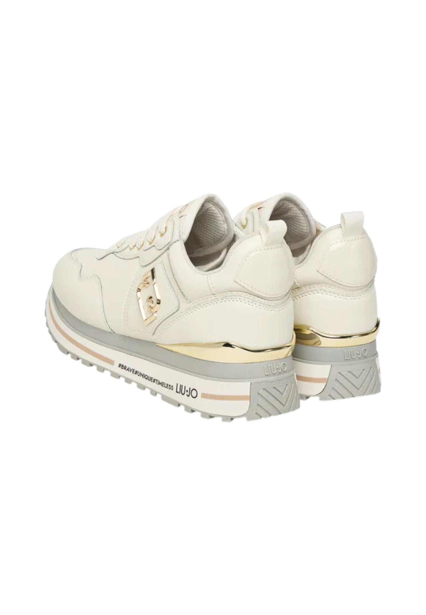 Sneakers Basse Donna Liu Jo Sneaker Calf Black Liu Jo Maxi Wonder 01 BF5009P0102