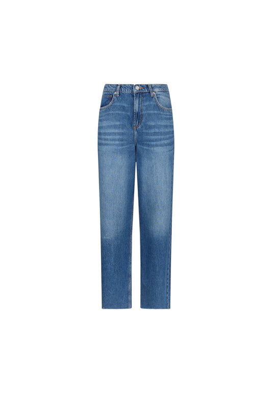 Jeans Wide Leg Donna Liu Jo Vita Bassa Bone UF5139D0287