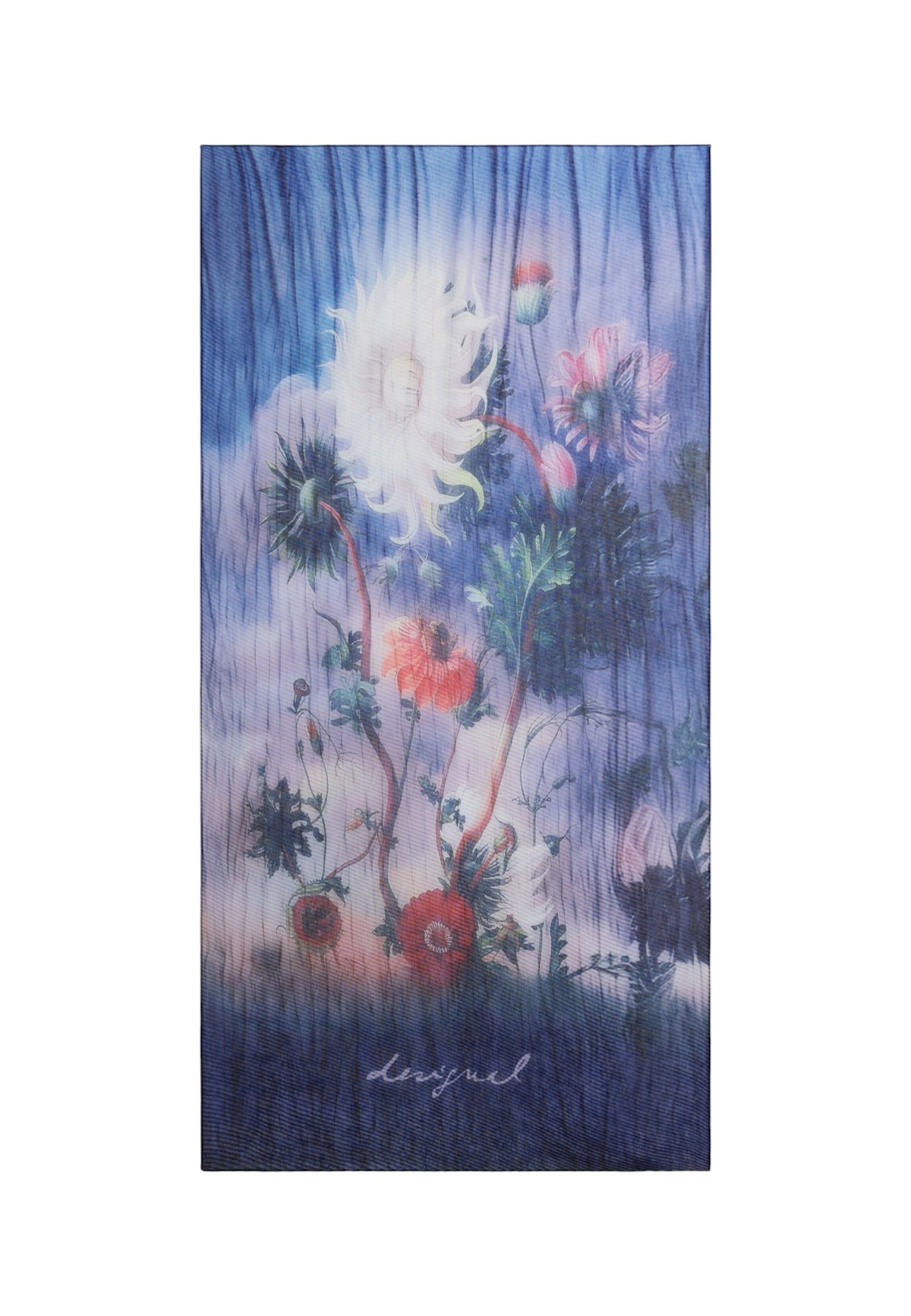 Foulard  Donna Desigual 180 x 80 cm, Motivo floreale, Poliestere riciclato Celestia 26WAWA16