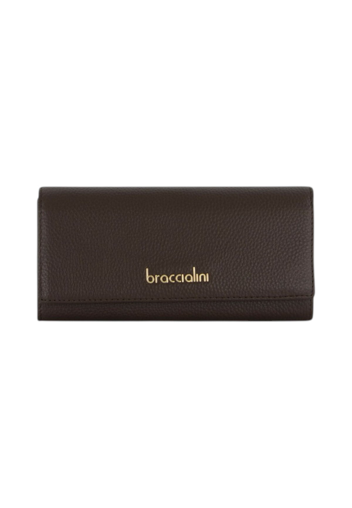 Portafoglio Con Patta Donna Braccialini Lungo, Chiusura con clip, Logo Braccialini in metallo, Dimensioni: 19.5 x 3.5 x 10 Cm Basic B18702BA