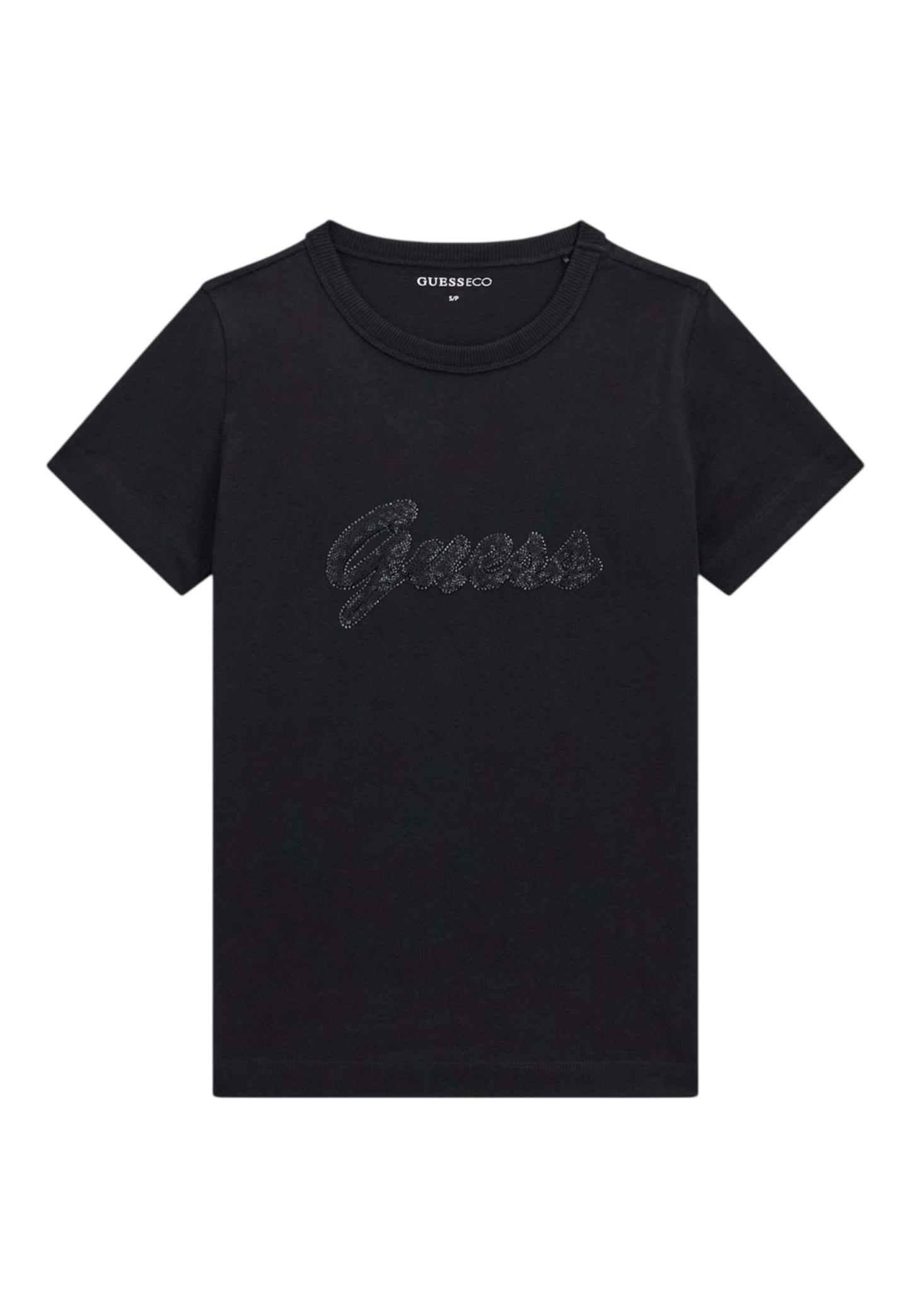 T-Shirt Manica Corta Donna Guess  3D Guess Script W6GI08K3023