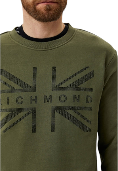 Felpa A Girocollo Uomo John Richmond   UMA21079FE